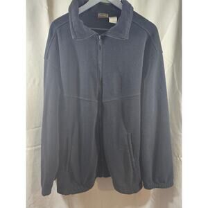 Ozark Trail Full-Zip Long-Sleeve Black Fleece Jacket Men's XXL